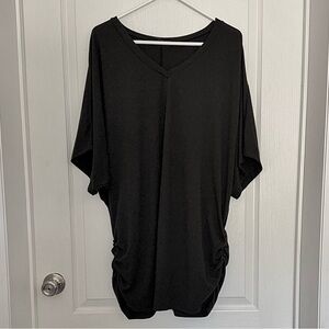 Elegant Black Women's Top V-Neck Plus Size 3X